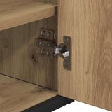 vidaXL Komplet pohištva za kopalnico z vrati 3 pcs artisan hrast | Shoptok.si