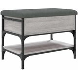  Klupa za cipele siva boja hrasta 62x42x45 cm konstruirano drvo | shoptok.hr