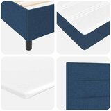 s opruga kutije s jastukom Plava 190 x 90 cm tkanina | shoptok.hr