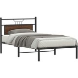 Maison Chic Posteljni okvir - Enojna postelja - Postelja za odrasle brez vzmetnice rjavi hrast 107x203 cm inž. les-J12318, (21775067) | Shoptok.si
