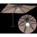 vidaXL Suncobran s pomičnim postoljem - Taupe Taupe Tkanina Veliki | shoptok.hr
