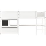 Lumor Postelja Mezzanine 90x200 cm - z 2 grafitnimi ploščami - bela, (22155800) | Shoptok.si