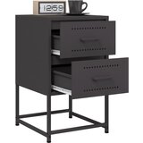  Noćni ormarići 2 kom crni 36 x 39 x 60,5 cm čelični | shoptok.hr