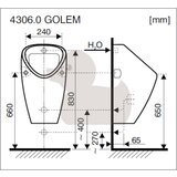 Jika H8430600000001 Golem pisoar | Shoptok.si