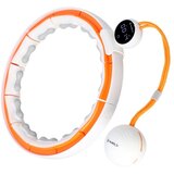  Hhm21 hula hop bijelo/narančasti magnetski s utegom + brojač hms | shoptok.hr