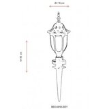 Opviq BBO 68165 BSY Zidna lampa, crna | Eponuda.ba