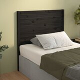  Uzglavlje za krevet crno 96 x 4 x 100 cm od masivne borovine | shoptok.hr