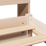 vidaXL Krevet s regalom za knjige bez madraca 75x190 cm borovina | shoptok.hr
