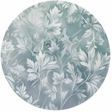  Okrugla fototapeta - Distressed floral patterns in muted turquoises 280x280 | shoptok.hr