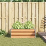  Povišena vrtna gredica 98 x 100 x 36 cm Cinkani čelik | Eponuda.com