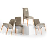 Restilo Sivo-bež raztegljive prevleke v kompletu 4 ks za stol 48 cm Sento – | Shoptok.si