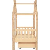 vidaXL Okvir za dječji krevet s ladicom 70x140 cm od masivne borovine | shoptok.hr
