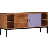 vidaXL TV ormarić boja meda i sivi 110x30x50 cm masivno drvo bagrema | shoptok.hr