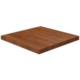 vidaXL kvadratna mizna plošča tem. rjava 60x60x4 cm trdna hrastovina Cene