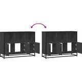  Komoda crna 100x35x76 cm od konstruiranog drva | Eponuda.com