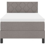 Box Postelja z vzmetnico z vzmetnico Taupe 90 x 190 cm blago, (5000128176) | Shoptok.si