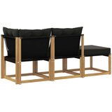 3 3 kom. Sekcionalna sofa Masivno bagremovo drvo, Tekstilen | shoptok.hr