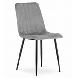 Lava stolica - svijetlosivi baršun / crne noge x 1 | shoptok.hr