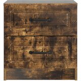 Noćni ormar s ladicama 2 pcs Dimljeni hrast 43 x 34,5 x 44,5 cm | shoptok.hr