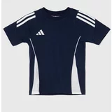 Adidas Otroška bombažna kratka majica TIRO24 SWTEEY mornarsko modra barva