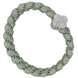 By Eloise London Woven Silver Quatrefoil Pistachio elastika za lase | Shoptok.si