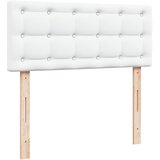  s oprugama i madracem bijeli 120x200 cm od umjetne kože | shoptok.hr