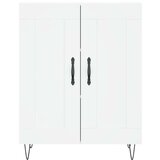 vidaXL Visoka omara bela 69,5x34x180 cm inženirski les | Shoptok.si