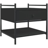  Stolić za kavu crni 50 x 50 x 50 cm od konstruiranog drva | Eponuda.com