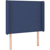 Maison Chic vzglavna omarica - nočna omarica - posteljna omarica z ušesi modro 93x16x118/128 cm blago, (21711354) Cene