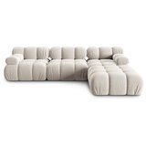 Micadoni Home Bež baršunasta kutna garnitura (s desnim kutom) Bellis – | shoptok.hr