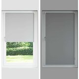 vidaXL Rolo zavjesa Blackout siva 100x150 cm Širina tkanine 95,7 cm | shoptok.hr