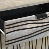  Noćni ormarići s ladicama Bijela i crna 50 x 33 x 60 cm | shoptok.hr