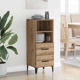 vidaXL Kreveta hrast artisan 34 x 34.5 x 90 cm Konstruirano drvo | shoptok.hr