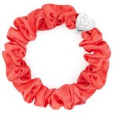 By Eloise London Silk Scrunchie Silver Heart gumice za kosu | shoptok.hr