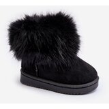 Kesi Children's insulated snow boots with fur, black Nohie | Shoptok.si
