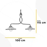 ONLI luster na lancu rosina 2xE27/22W/230V bronzan | Eponuda.com