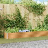  Vrtna visoka greda 582 x 50 x 36 cm Cinkana jeklena, (5000287830) | Shoptok.si