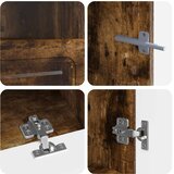  LED TV kabinet UTRECHT 3 kom. Dimljeni hrast Konstruirano drvo Smeđa 100 x 35 x 40 cm | shoptok.hr