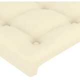  LED uzglavlje krem 180 x 5 x 78/88 cm od umjetne kože | shoptok.hr