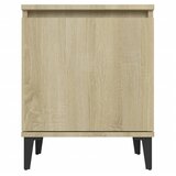  Noćni ormarići s metalnim nogama boja hrasta 40 x 30 x 50 cm | shoptok.hr