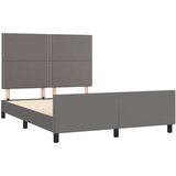  Okvir za krevet s uzglavljem sivi 140x200 cm od umjetne kože | shoptok.hr