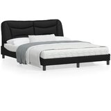 vidaXL Okvir za krevet s uzglavljem crni 160x200 cm od umjetne kože Cijene