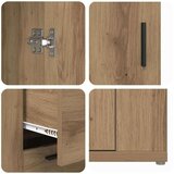  s predalom artisan hrast 100 x 33 x 59.5 cm Konstruiran les, (5000217759) | Shoptok.si
