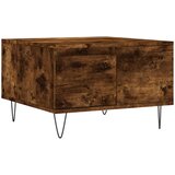 Maison Chic Klubska mizica - kavna mizica - Nizka mizica dimljeni hrast 55x55x36,5 cm inženirski les, (21753988) Cene