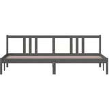  Posteljni okvir siv iz trdnega lesa 200x200 cm, (20646375) | Shoptok.si