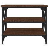 Stranska mizica rjav hrast 55x38x45 cm inženirski les, (20714451) | Shoptok.si