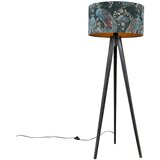 QAZQA Talna svetilka stativ črna s senčnikom pav 50 cm - Tripod Classic Cene