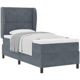  Krevet s opruga kutije Tamno siva 200 x 90 cm Baršun | shoptok.hr