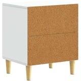  Nočna omarica Bela 43 x 34,5 x 50 cm Inženirski les, (5000298555) | Shoptok.si