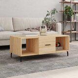 The Living Store Klubska mizica sonoma hrast 102x50x40 cm inženirski les - Klubska Mizica, (21573520) Cene